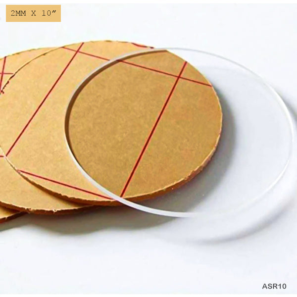 Fibre Glass Sheets Transparent Circle 10inches