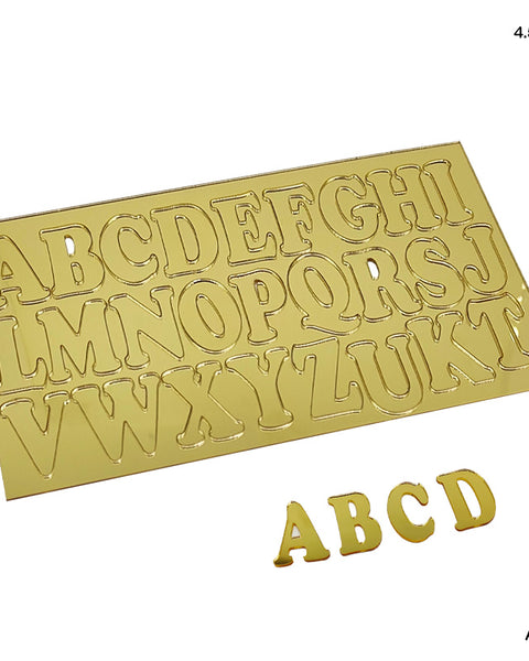 Stencils Gold Alphabets