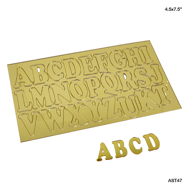 Stencils Gold Alphabets