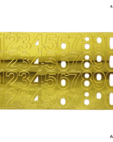 Acrylic Stencil Number Gold 4.5x7.5 inch