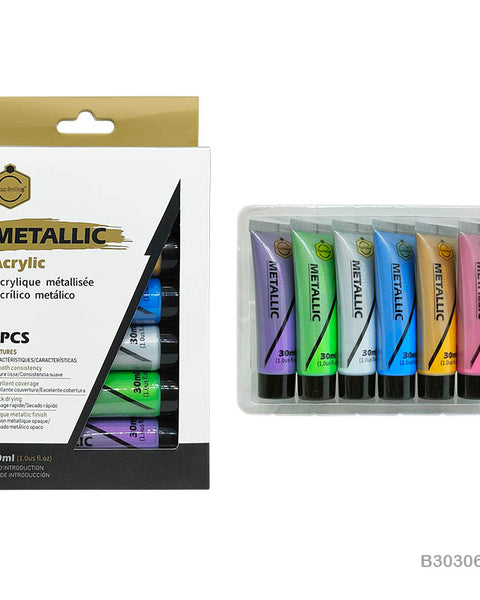 Keep Smiling Metallic Acrylic 6 set 12ml
