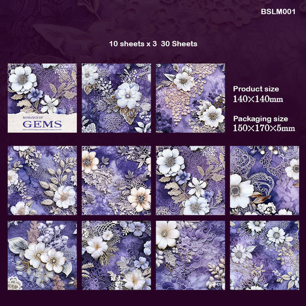 Gems Paper 140x140mm 30pc