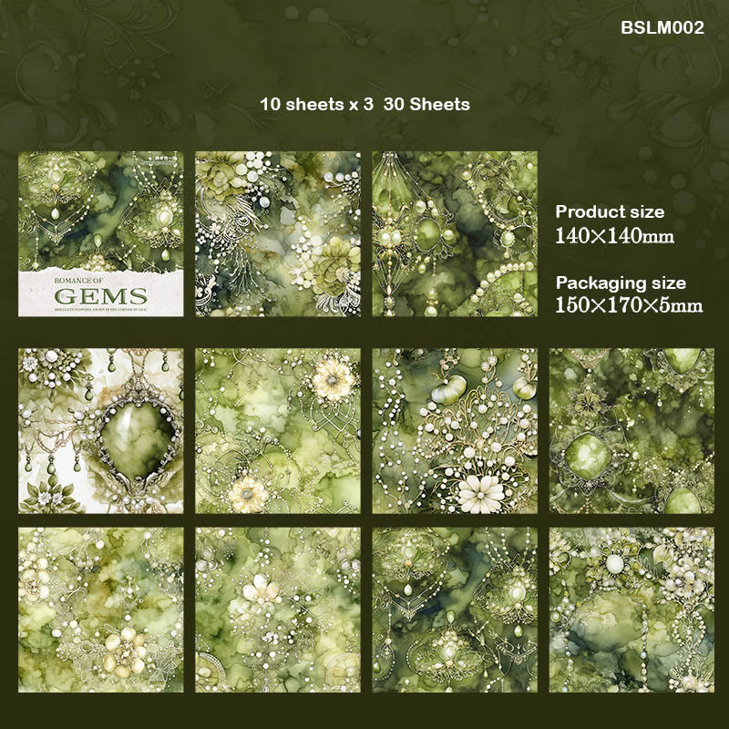 Gems Paper 140x140mm 30pc