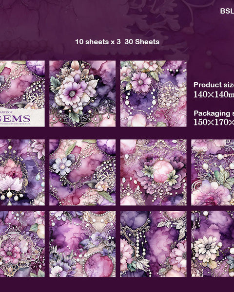Gems Paper 140x140mm 30pc