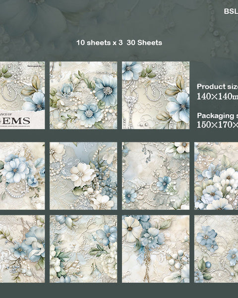 Gems Paper 140x140mm 30pc