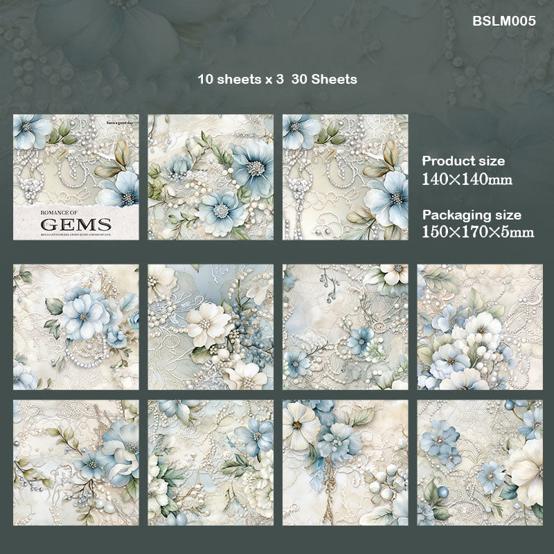 Gems Paper 140x140mm 30pc