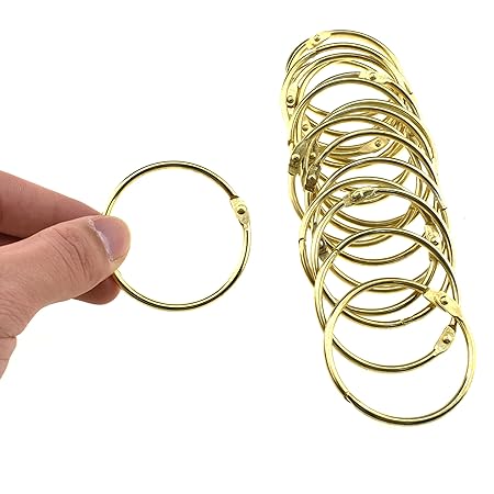 Binder Rings Gold 19mmX12pc, 12pcs