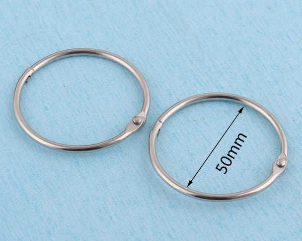 Binder Rings Steel 50mm, 6 pieces