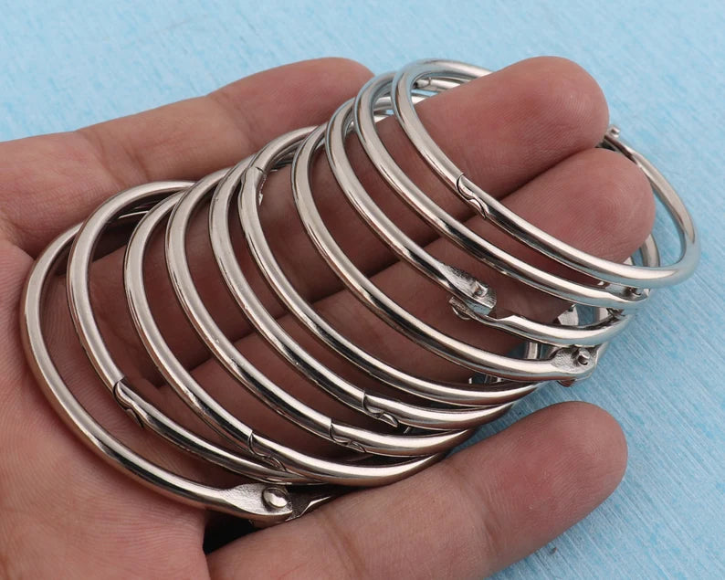 Binder Rings Steel 50mm, 6 pieces