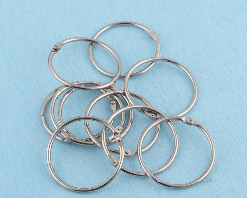 Binder Rings Steel 50mm, 6 pieces