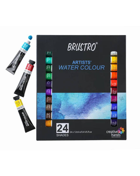 Brustro Watercolour Tubes Set 24 Shades 12ml