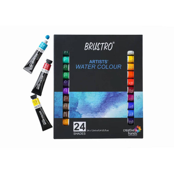 Brustro Watercolour Tubes Set 24 Shades 12ml