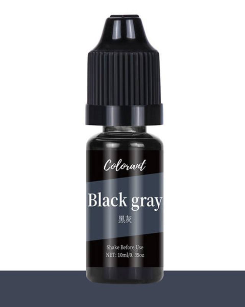 Colourant Black Grey Bottle 10ml for Resin Art