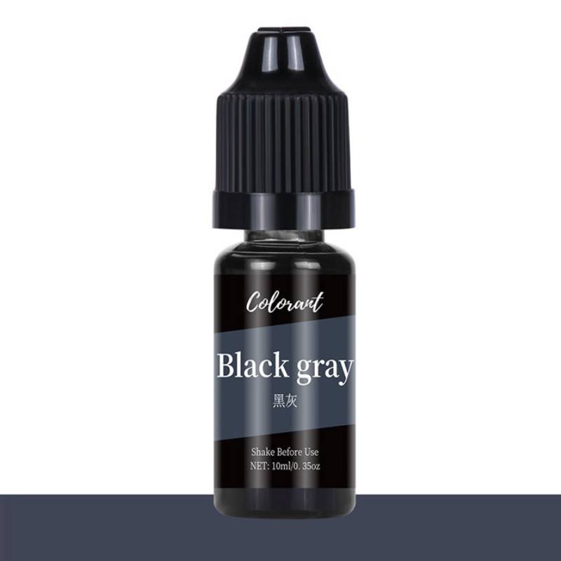 Colourant Black Grey Bottle 10ml for Resin Art