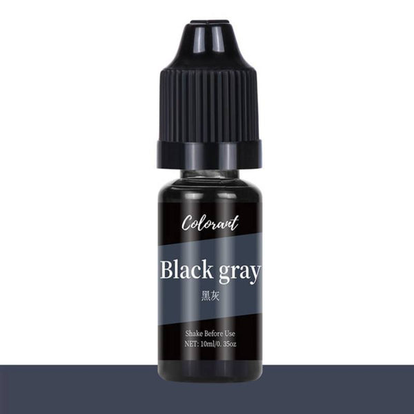 Colourant Black Grey Bottle 10ml for Resin Art