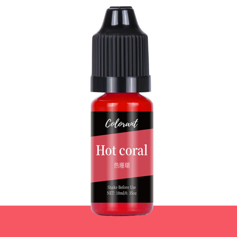 Colourant Hot Coral 10ml for Resin Art
