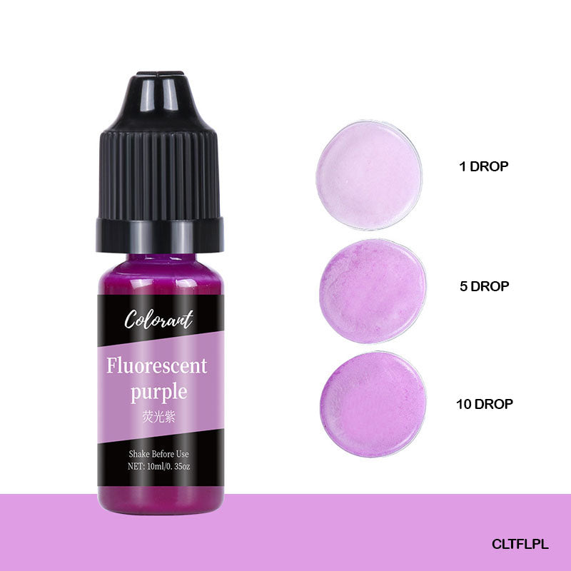 Colourant Flourescent Purple 10ml for Resin Art