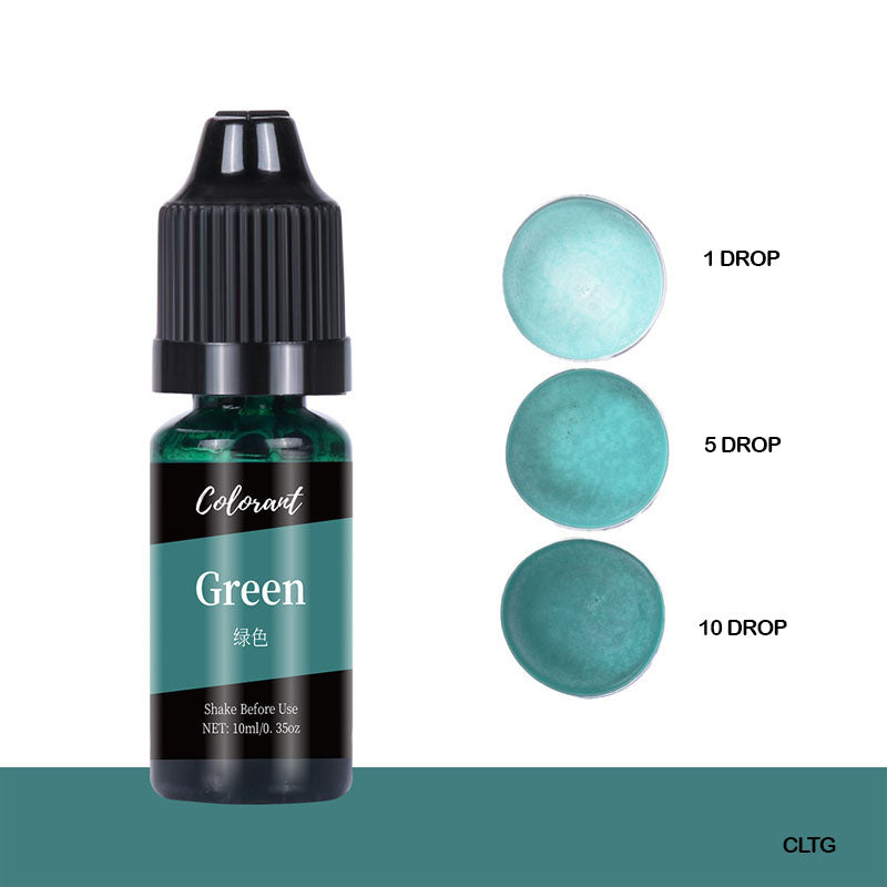 Colourant Green Bottle 10ml for Resin Art