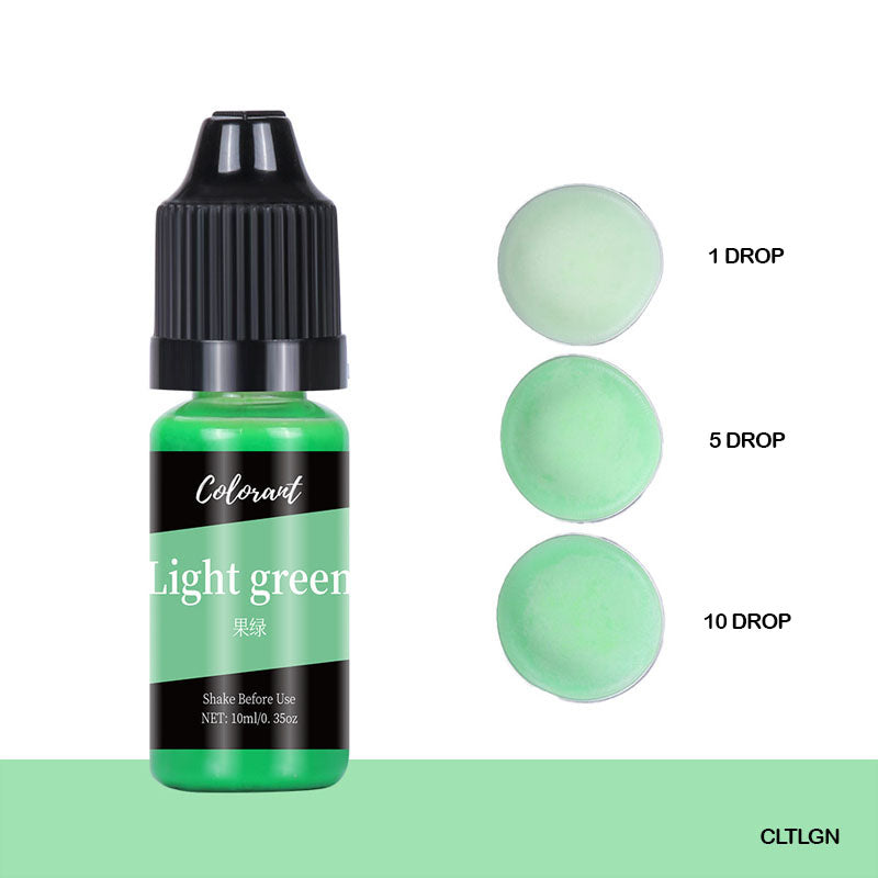 Colourant Light Green 10ml for Resin Art