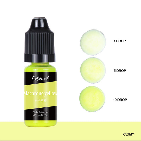 Colourant Macarone Yellow 10ml for Resin Art