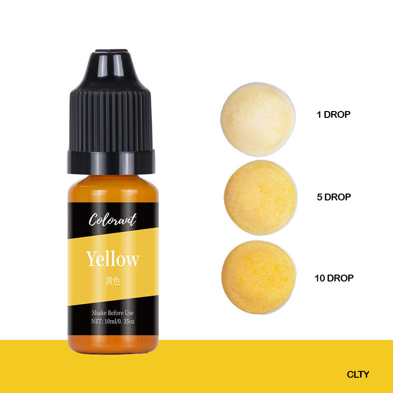 Colourant Yellow 10ml for Resin Art