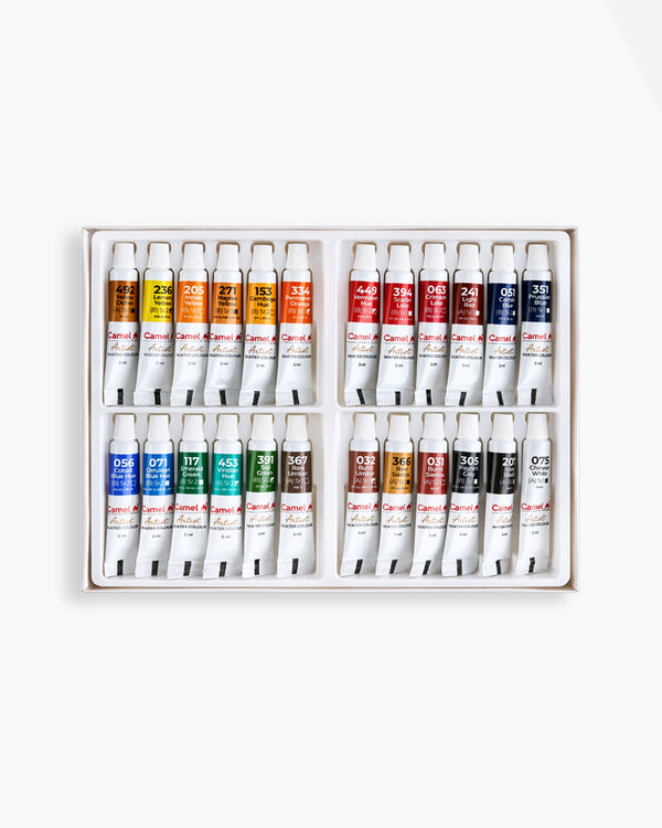 Camel Artist Watercolour 5ml Tubes Set of 24 Shades