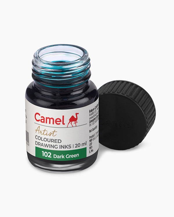 Camel Drawing Ink Dark Green 20ml