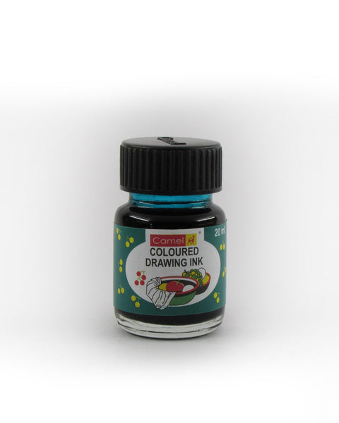 Camel Drawing Ink Viridian Hue 20ml