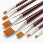 Camel Sr67, Flat brush set of 7 Short Handle