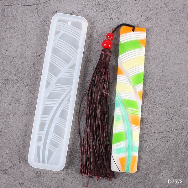 Silicon Bookmark Mould Abstract Design-2