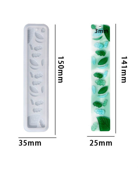 Silicon Bookmark Mould Leaf design