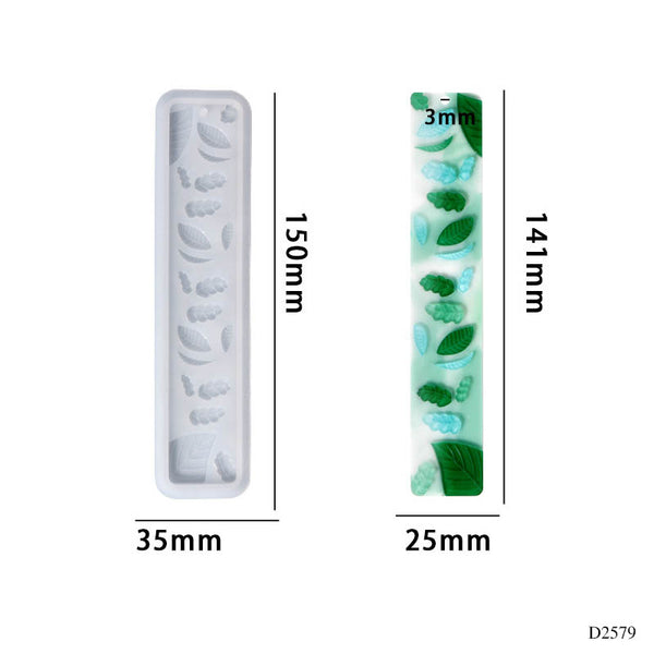 Silicon Bookmark Mould Leaf design