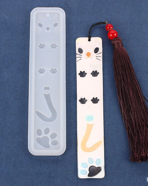 Silicon Bookmark Mould Cat Theme