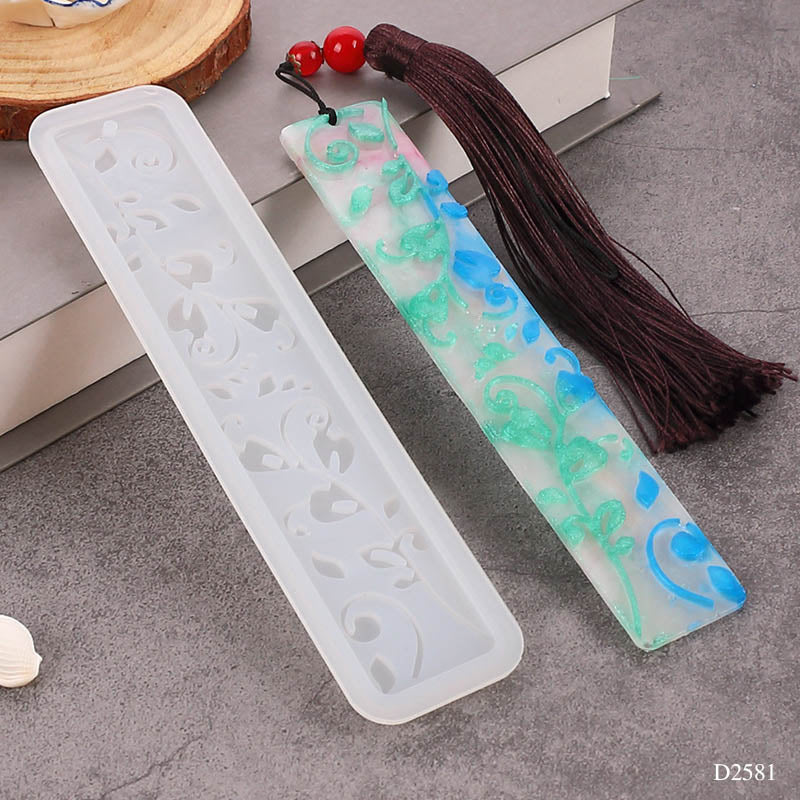 Silicon Bookmark Mould Abstract design - 1