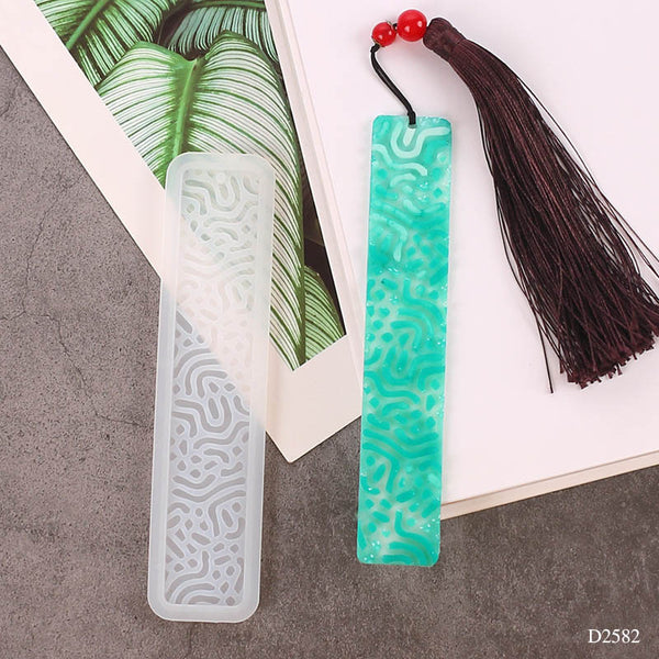 Silicon Bookmark Mould Abstract Design-3