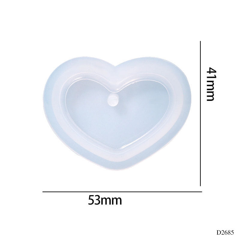 Silicon Mould heart shape 4x5 cm