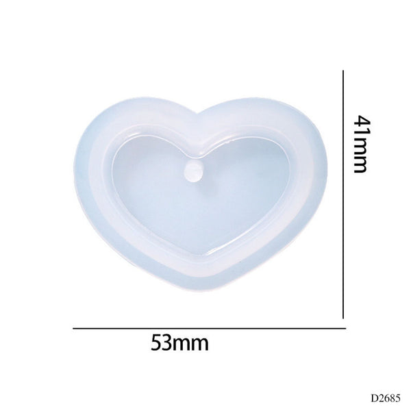 Silicon Mould heart shape 4x5 cm