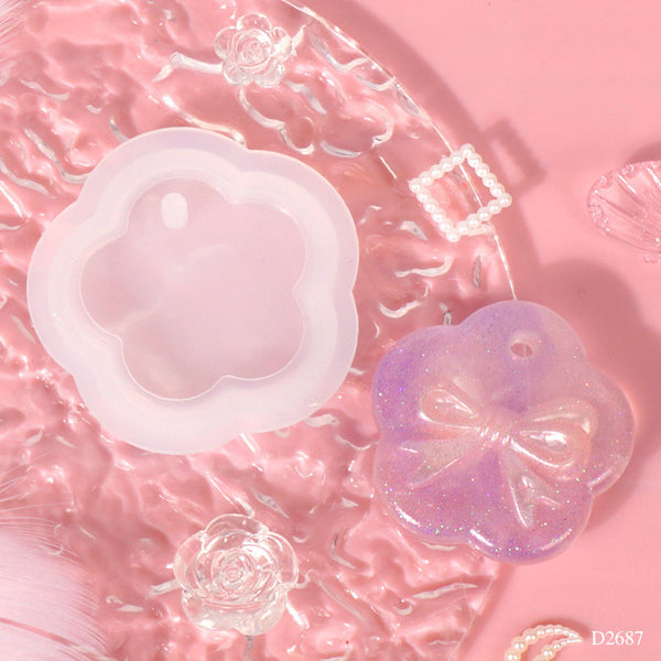 Silicon Pendant/Keychain Flower Mould 5cm