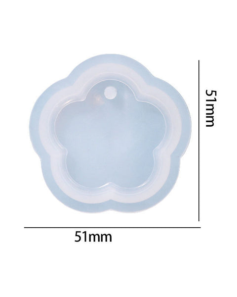 Silicon Pendant/Keychain Flower Mould 5cm