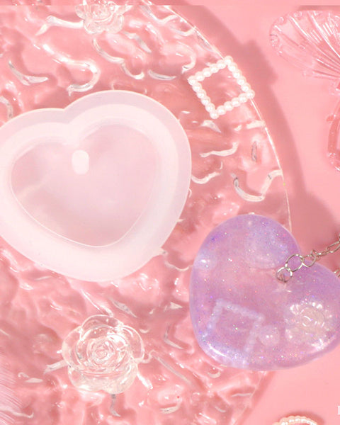 Silicon Pendant/Keychain Mould Heart 5cm