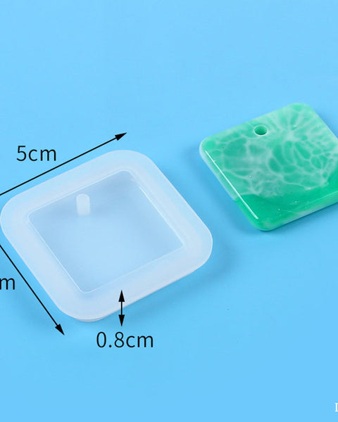 Silicon Pendant/Keychain Mould square 5cm