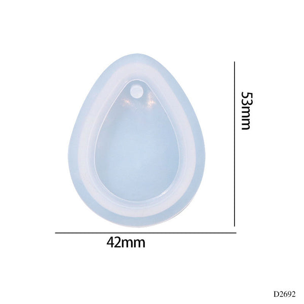 Silicon Keychain/pedant  tilak mould 4x5 cm