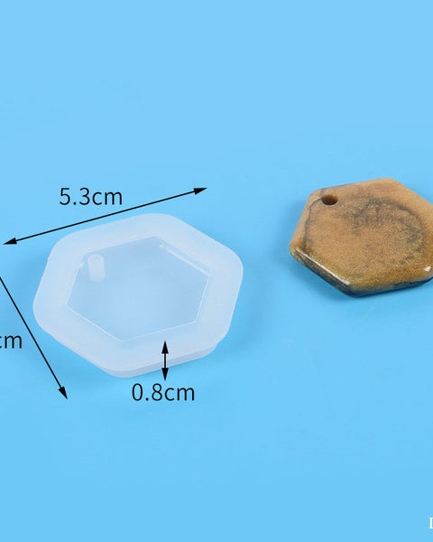 Silicon Keychain/pendant Hexagon mould