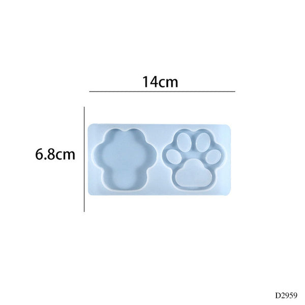 Silicon Paw Mould 6.8x14cm