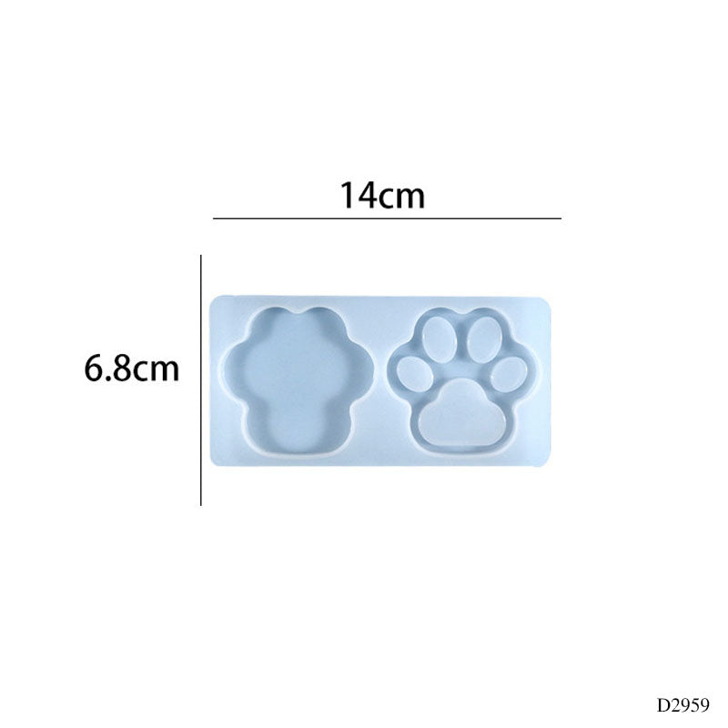 Silicon Paw Mould 6.8x14cm