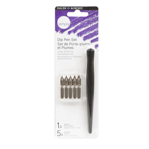 Daler Rowney Calligraphy Dip Pen Set of 5