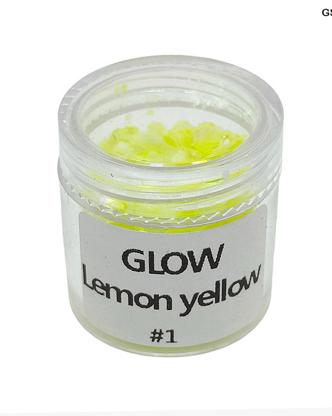 Shimmer Glitter Crystals Lemon Yellow for Resin Art