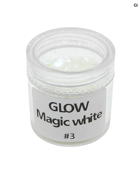 Shimmer Glitter Crystals Glow Magic White for Resin Art