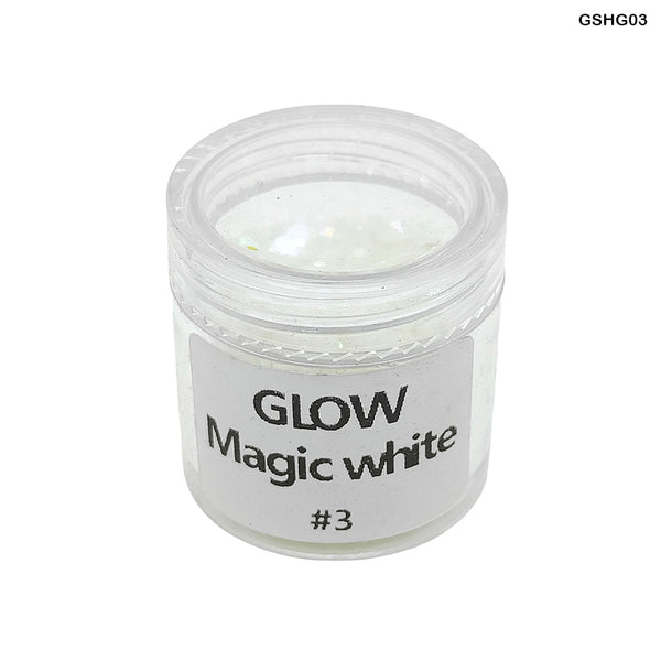 Shimmer Glitter Crystals Glow Magic White for Resin Art
