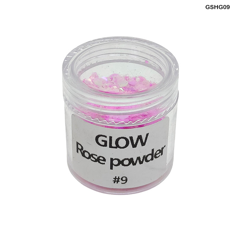 Shimmer Crystals Glow Rose Powder for Resin Art